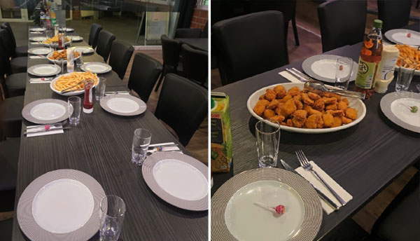 Soccerhalle Lauenburg: Foto vom Buffet